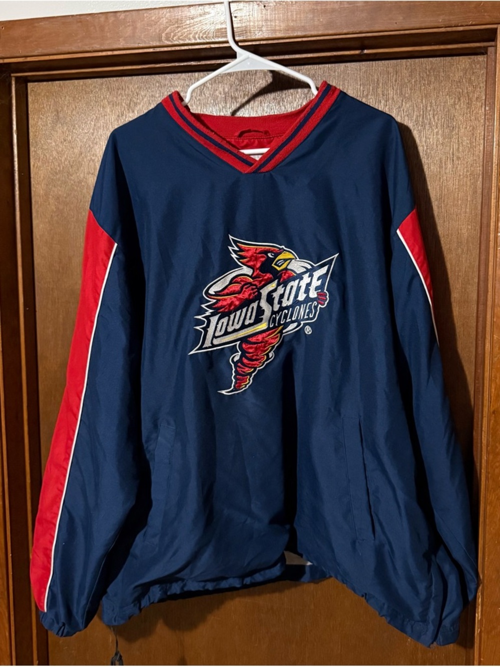 Iowa State Cyclones Navy & Red Windbreaker Pullover